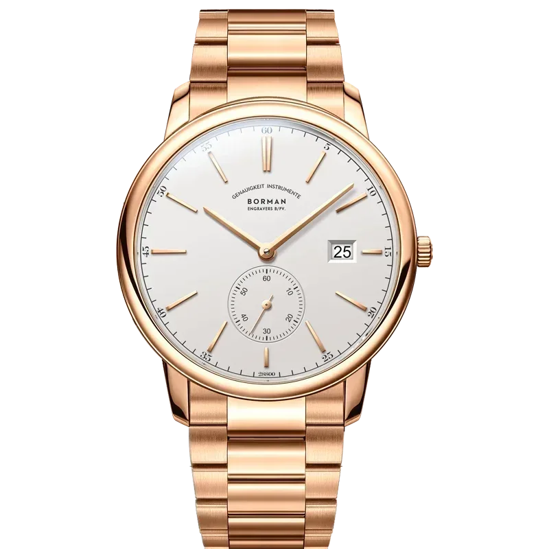 Luxury Men's Automatic Mechanical Watch | Rose Gold Case Sub-Dial Sport Clock | Genuine Leather Iced Out Watch | 2026 High Quality Gentleman's Gift | Caratix - CaratixJewelry